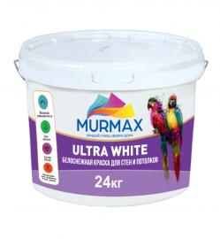 ВОДОЭМУЛЬСИОННАЯ КРАСКА MURMAX ULTRA WHITE 20 кг.
